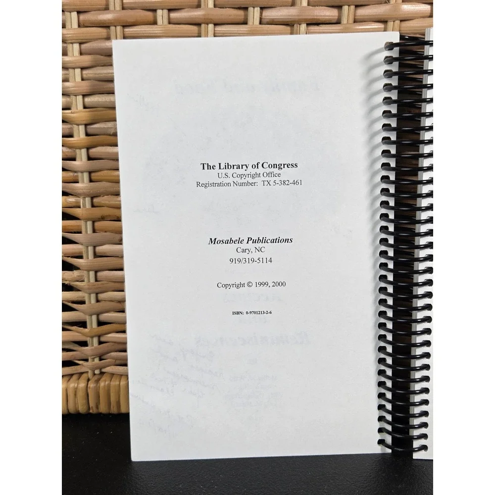 The Melvin Girls Recipes and Reminiscences 1999 Cookbook Signed North Carolina